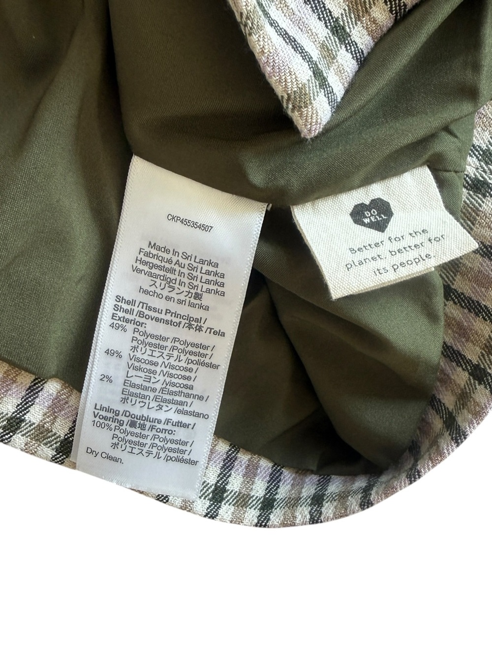 Madewell Dorset Blazer S Albemarle Plaid Neutral Preppy Academia Work Taupe Coat - Picture 13 of 16